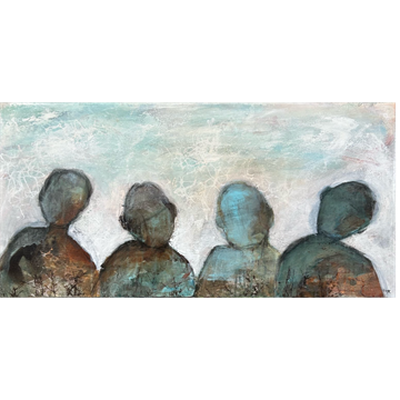 Maleri 50 x 100 cm - Eyes that remember